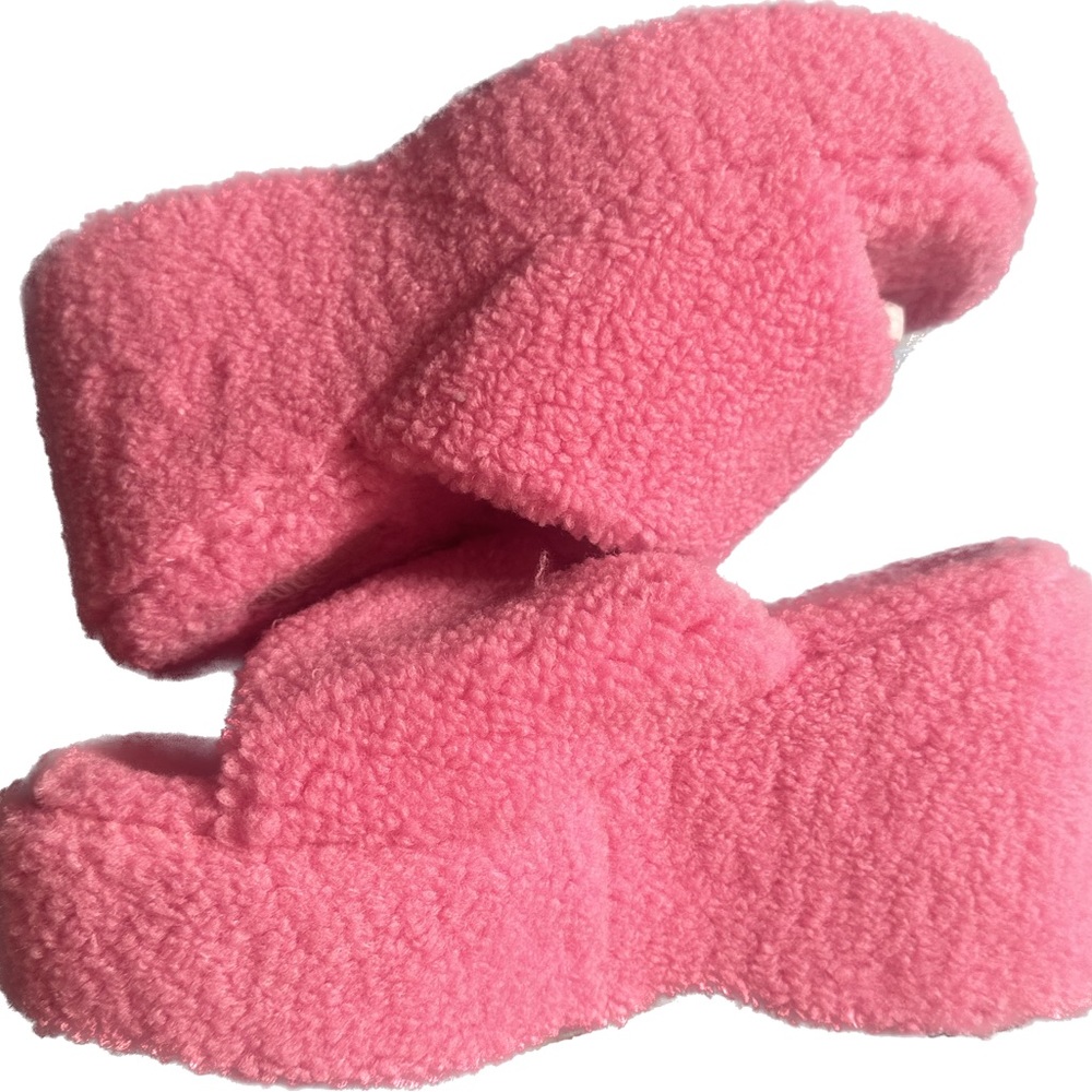 Fluffy Platform Sandals